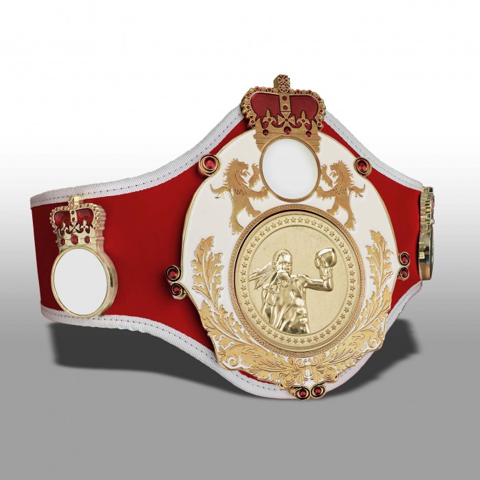 QUEENSBURY PRO LEATHER WOMEN'S BOXING CHAMPIONSHIP BELT - QUEEN/W/G/FEMBOXG - 8+ COLOURS